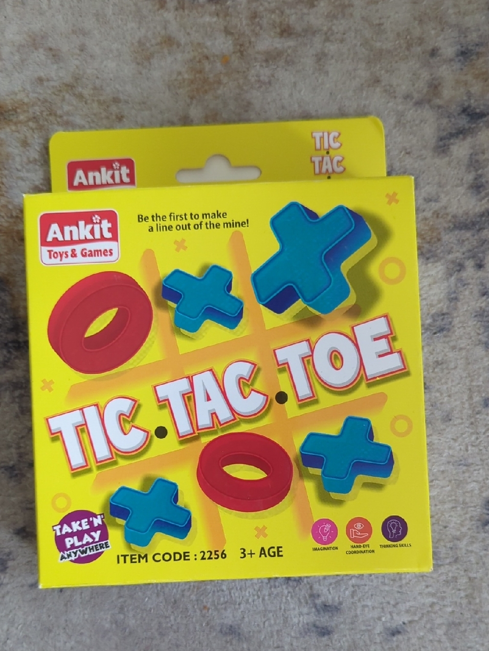 Tic Tac Toe Kids Mini Travel Game- Like New